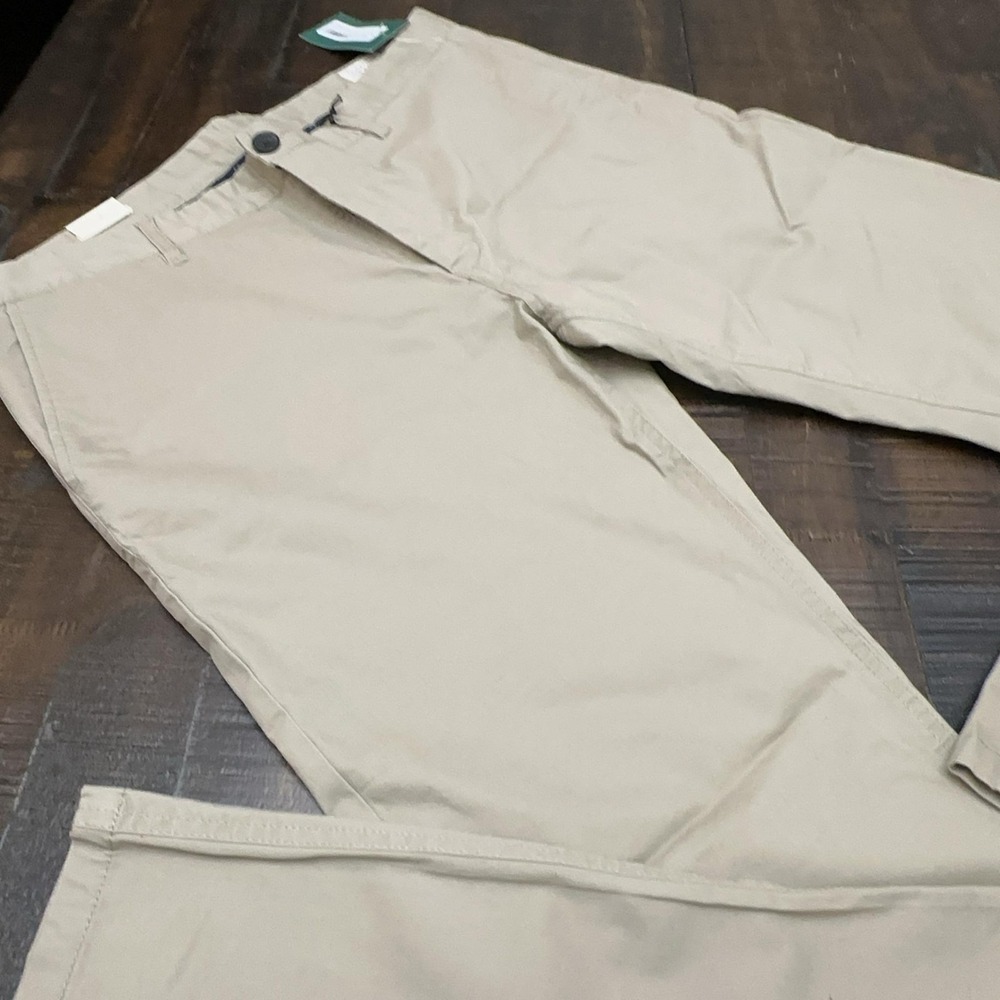 7 Diamonds Pants Mens 36x34 Beige Voyage Slim Fit Chino Stretch Canvas Casual